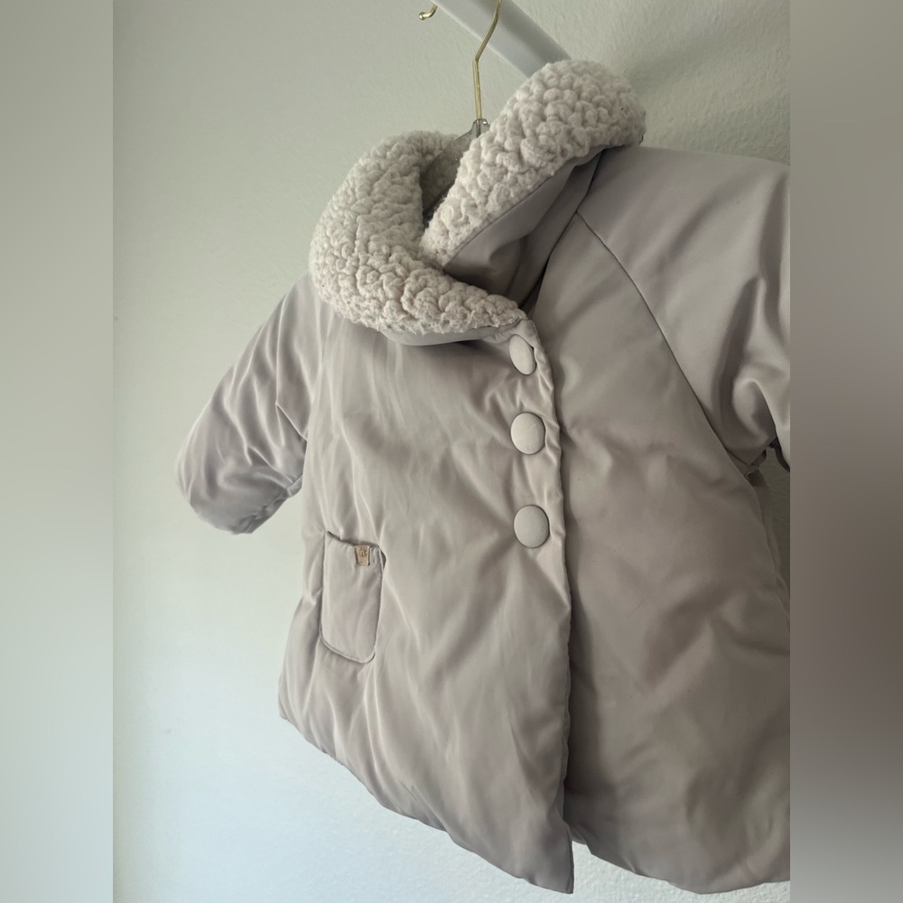 Zara baby girl jacket with Sherpa collar - Picture 4 of 13